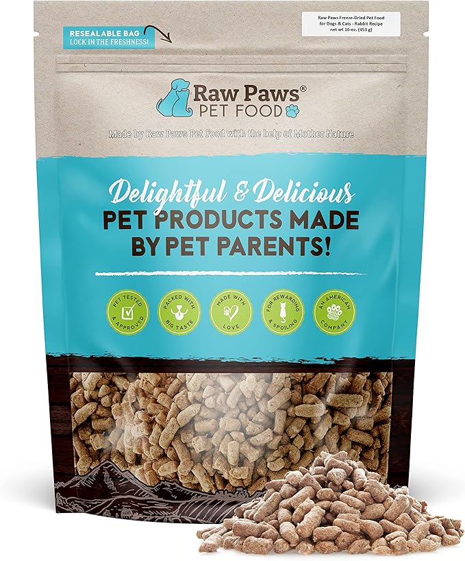 Raw Paws Freeze Dried Dog Food & Cat Food 