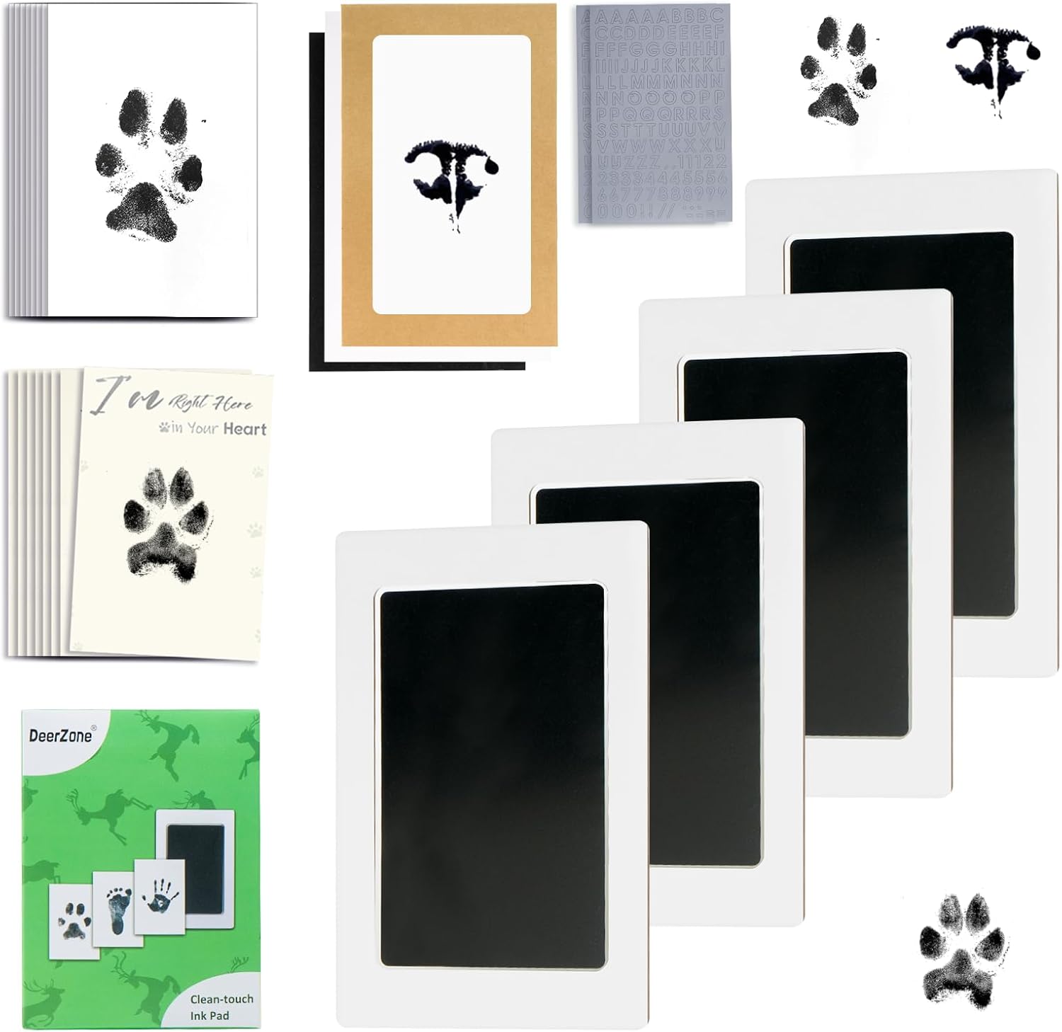 DeerZone Inkless Paw Print Kit