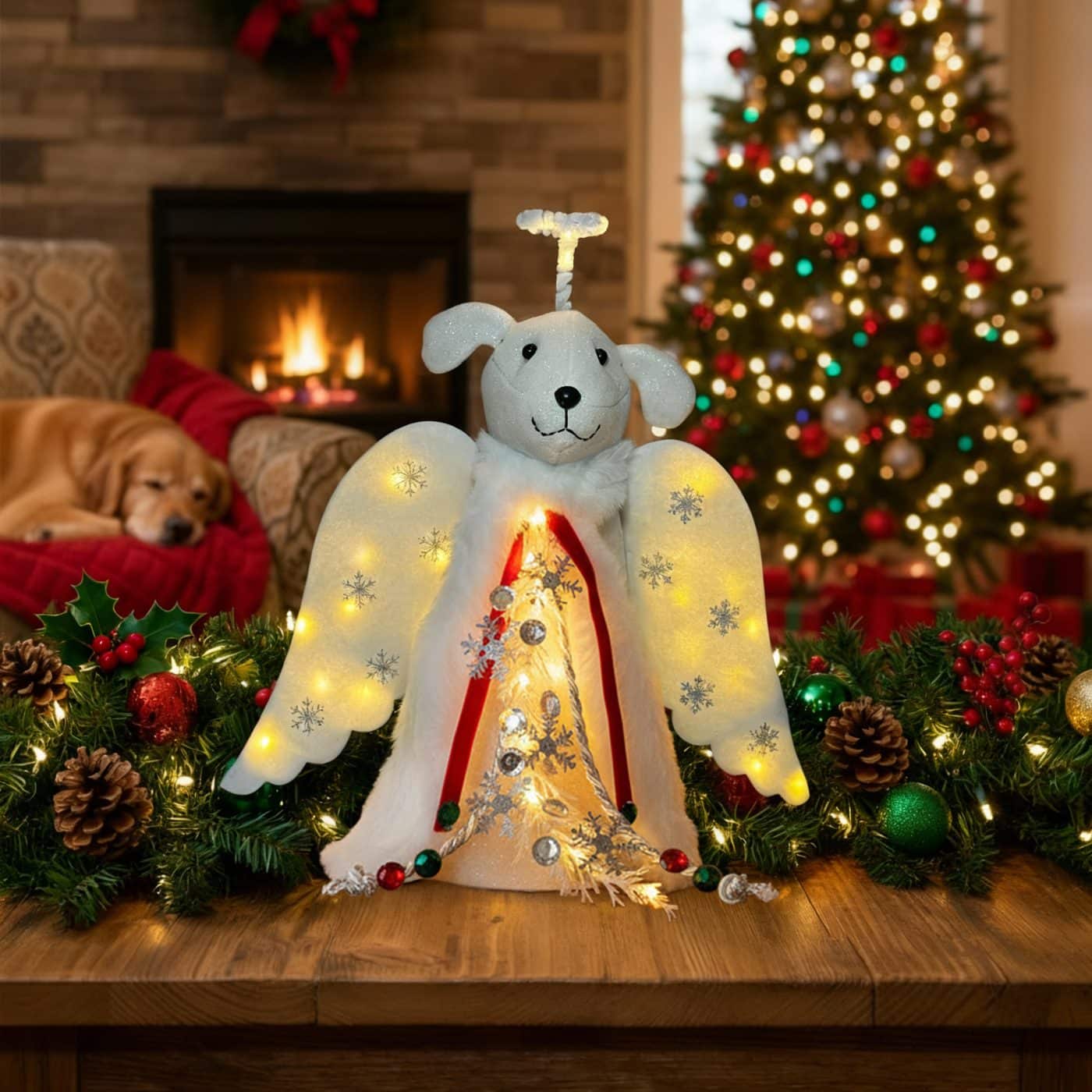 Dog Angel Tree Toppernull