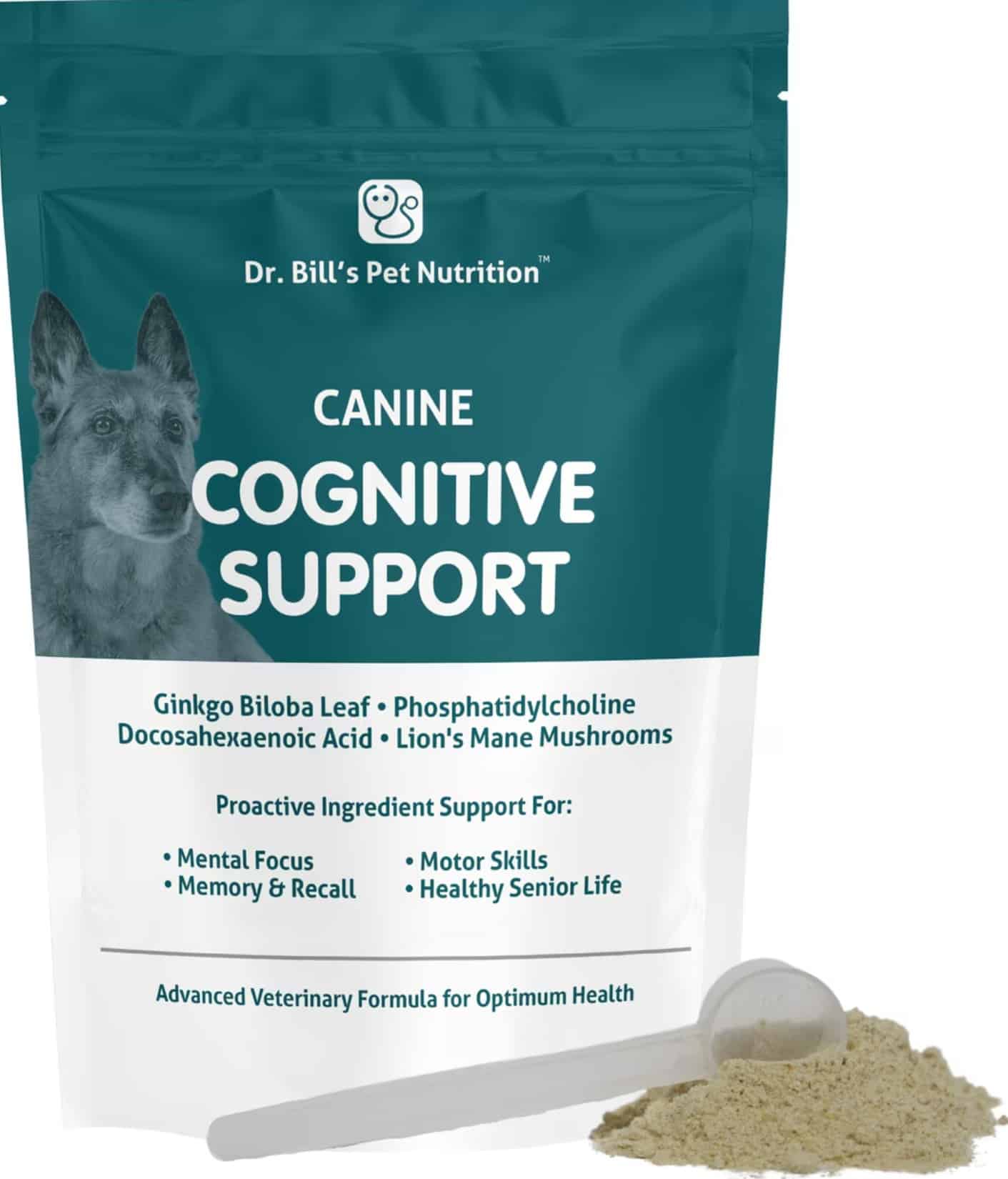 Dr. Bill's Pet Nutrition Canine Cognitive Support Brain & Nervous System Senior Dog Supplement Powder