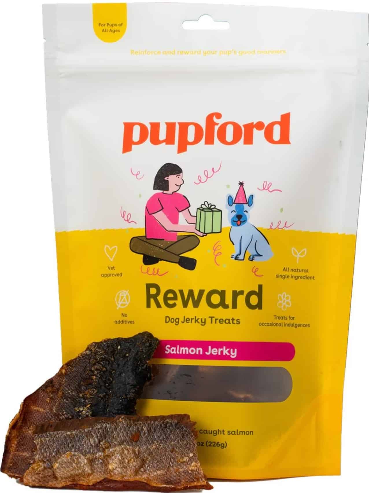Pupford Salmon High-Protein Jerky Dog Treats