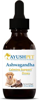 Ayush Pet Stress Support Ashwagandha Drops, Calm and Focus for Dogs