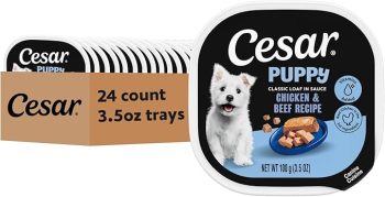 Cesar Puppy Classic Loaf in Sauce Wet Dog Food