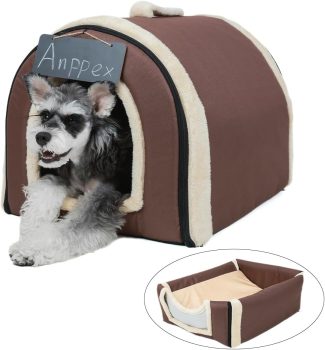 ANPPEX Indoor Dog House, Large Dog Cave Bed