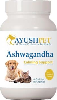 Ayush Pet Stress Support, Ashwagandha Calming Aid for Pets