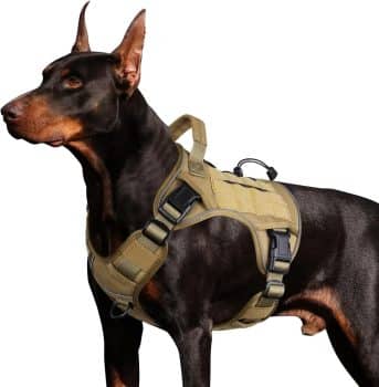 WINGOIN Tactical Dog Harness for Large Dogs,Heavy Duty No Pull Dog Harness