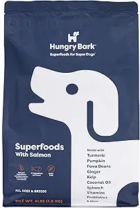 All-Natural Dry Dog Food with Superfoods & Probiotics • Salmon (4 Lb) • Real Meat Protein • Vet-Recommended