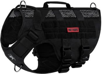  OneTigris No Pull Tactical Dog Harness for Medium Dog