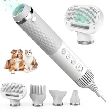 IFurffy Dog Hair Dryer, 5 in 1 Portable Handheld Dog Dryer