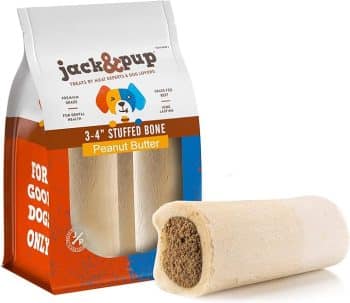 Jack&Pup 3-4" Filled Dog Bones for Small and Large Dogs