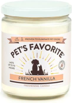Pet's Favorite French Vanilla Candle for Pet Odor