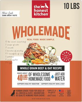 The Honest Kitchen Human Grade Wholemade™ Dehydrated Dog Food, Whole Grain Beef and Oat