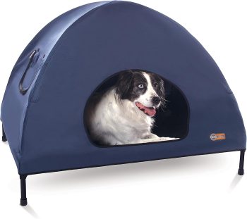 K&H Elevated Dog Bed, Outdoor Pet Cot House for Large Pets