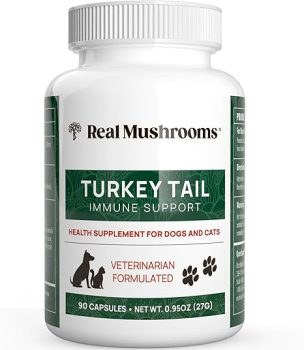 Real Mushrooms Turkey Tail Capsules for Pets