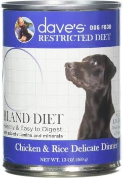 Dave’s Pet Food Chicken and Rice Dog Food - Restricted Bland Diet Canned Dog Food