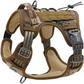 AUROTH Tactical Dog Harness Medium Sized Dog No Pull Adjustable Dog Vest