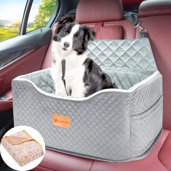 AlfaTok Memory Foam Booster Dog Car Seat