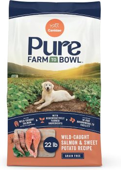 Canidae Pure Farm to Bowl, Grain-Free, Wild-Caught Salmon & Sweet Potato Dog Food
