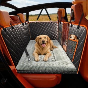  Dog Car Seat Cover for Back Seat with Bed Mat