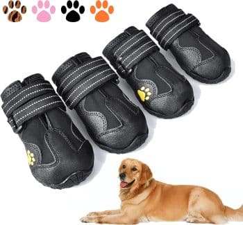 XSY&G Dog Shoes for Hot Pavement, Dog Snow Booties for Medium Dogs