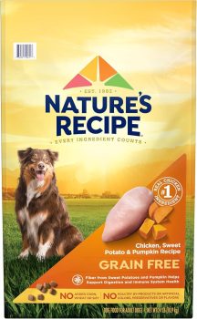 Nature’s Recipe Grain Free Chicken, Sweet Potato & Pumpkin Recipe Dry Dog Food