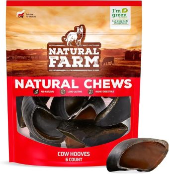 Natural Farm Cow Hooves (6 Pack), Odor-Free