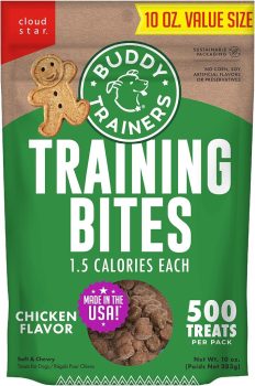 Buddy Biscuits Trainers 10 oz. Bag of Training Bites Soft & Chewy Dog Treats