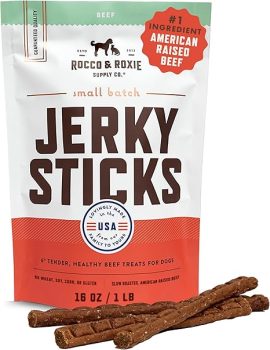 Rocco & Roxie Beef Jerky Dog Treats