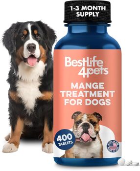 Mange Treatment for Dogs, Natural Dog Itching Skin Relief 