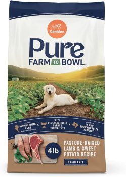Canidae Pure Farm to Bowl Pasture-Raised Lamb & Sweet Potato, Grain-Free Dry Dog Food