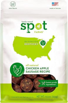 Spot Farms Chicken Apple Sausage Healthy All Natural Dog Treats