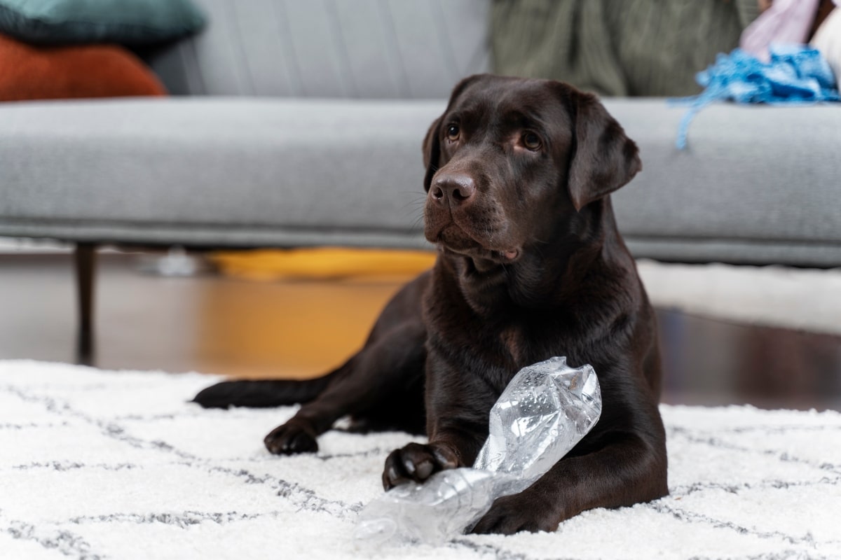 Labrador Retriever gazing lovingly, reflecting a gentle and loyal spirit.