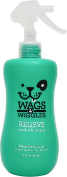 Wags & Wiggles Relieve Dog Anti-Itch Spray, Kiwi Scent 
