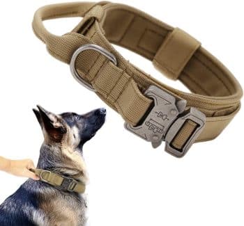  Xqpetlihai Tactical Dog Collar Adjustable Military Nylon Dog Collar