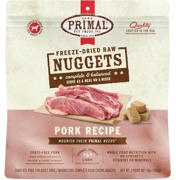 Primal Freeze-Dried Pork Dog Food Nuggets