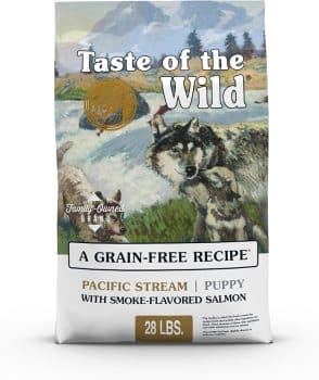 Taste of the Wild Pacific Stream Grain-Free Dry Puppy Food with Smoke