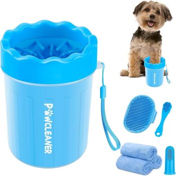 Professional 7 in 1 Dog Paw Cleaner for Dogs & Cats 