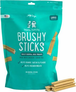 iHeartDogs Brushy Sticks - Dental Treats 