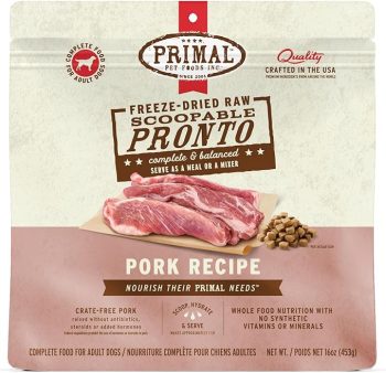 Primal Pronto Freeze-Dried Pork Dog Food