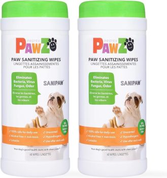 Protex PawZ SaniPaw Odor Eliminating Dog Paw Wipes 