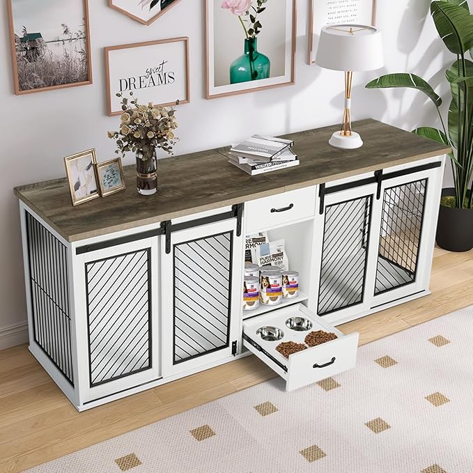Image showcasing 10 Best Furniture & Wooden Dog Crates That Blend In To Your Home ...
