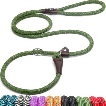 Fida Durable Slip Lead, 6 FT x 1/2" Heavy Duty Loop Leash