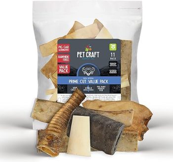 Pet Craft Supply Water Buffalo Dog Chew Variety Pack