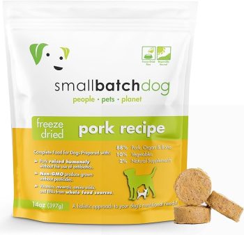 smallbatch Pets Freeze Dried Raw Dog Food, Pork Recipe