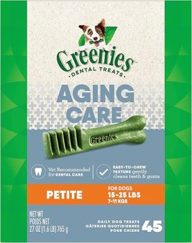Greenies Aging Care Petite Dental Dog Treats