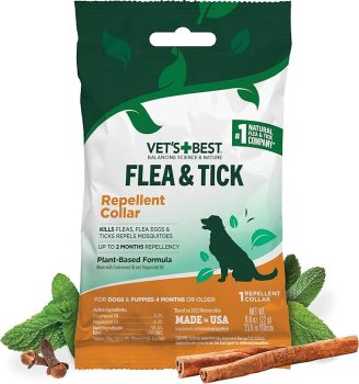 Vet's Best Natural Flea and Tick Collar for Dogs