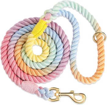  NUGUTIC 5 FT Handmade Rope Dog Leash