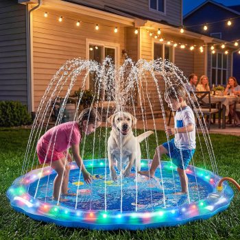 Dsquu LED Glowing Splash Pad Sprinkler