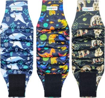 Langsprit Male Belly Bands for Dogs (Pack of 3)