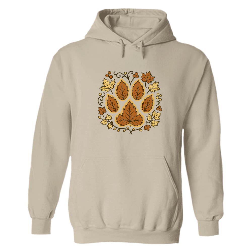 Autumn Paw Hoodie Sand
